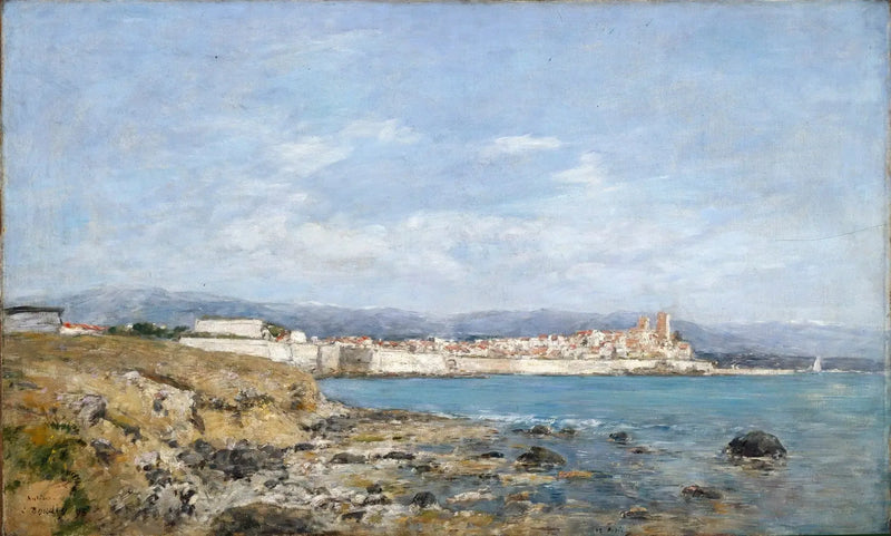 Vista di Antibes al tramonto - Eugène Boudin
