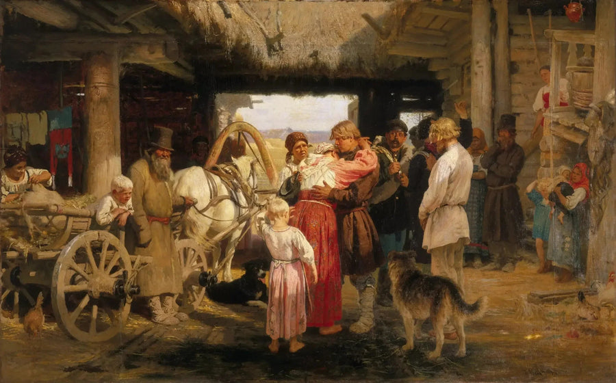 Vedere partire la recluta - Ilya Repin
