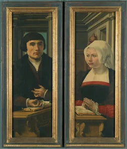 Persiane laterali del Triptyque di Norfolk: ritratti dei donatori - Jan Gossaert