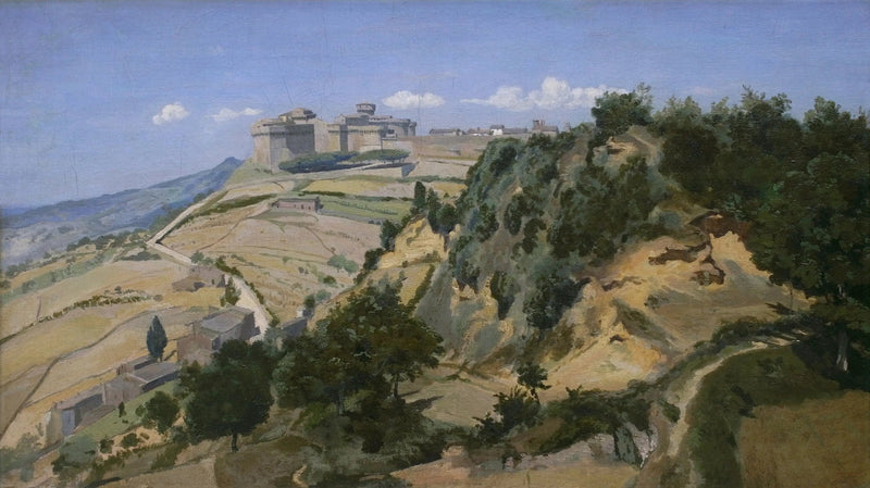 Volterra, la cittadella - Jean-Baptiste Camille Corot