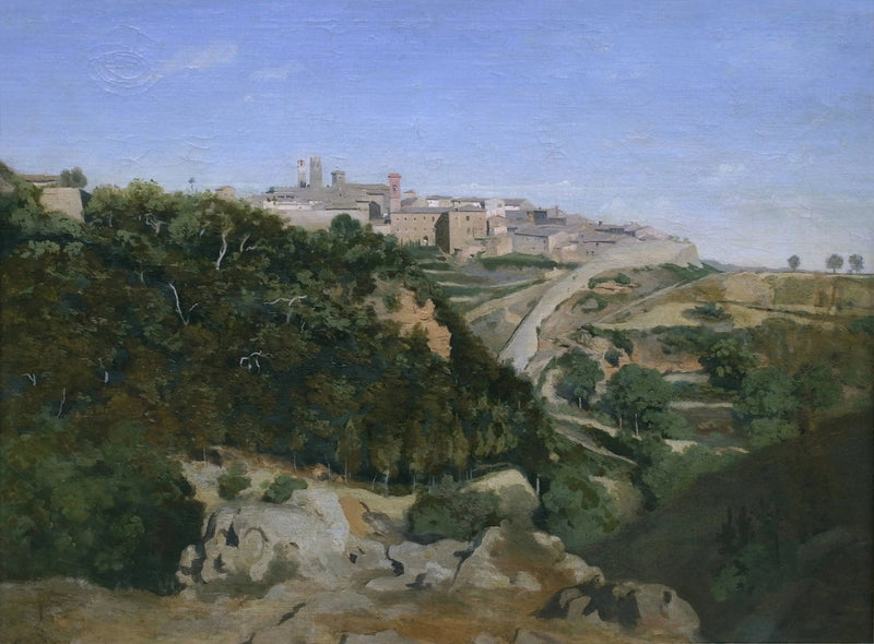 Volterra, la municipalità - Jean-Baptiste Camille Corot