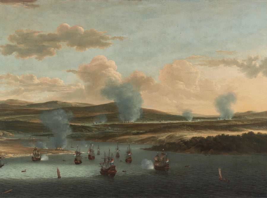 Voyage à Chatham, 1667 : la flotte hollandaise dans l'estuaire de la Medway - Willem Schellinks