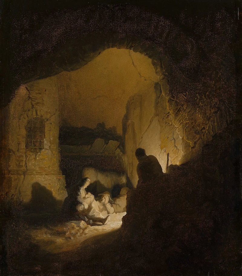 Viaggiatori a riposo (Riposo durante la fuga in Egitto) - Rembrandt