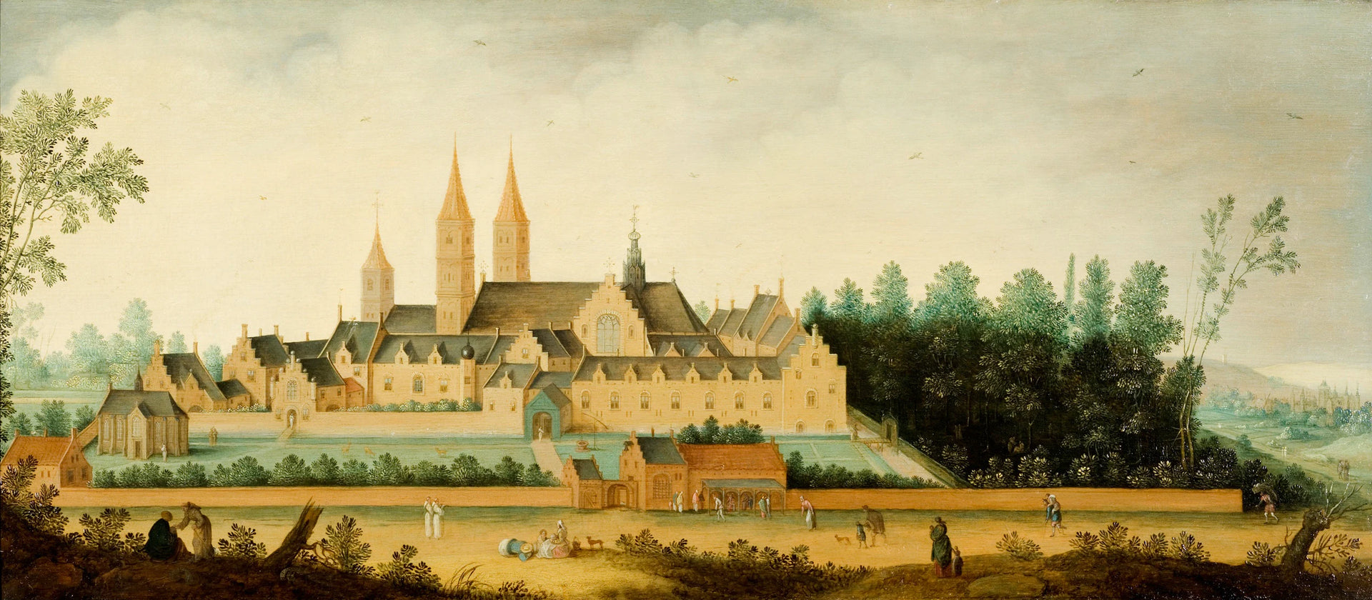 Vue de l'abbaye d'Egmond-Binnen - Claes Jacobsz. van der Heck