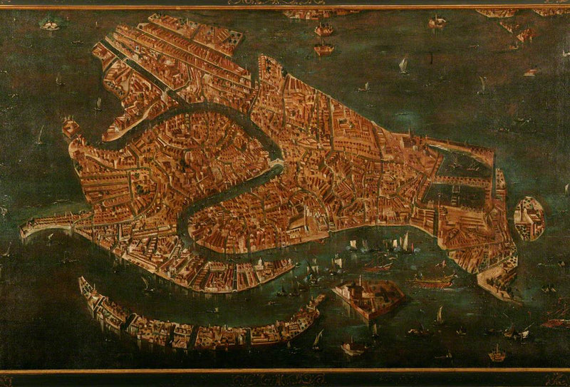 Vista aerea di Venezia - Francesco Guardi