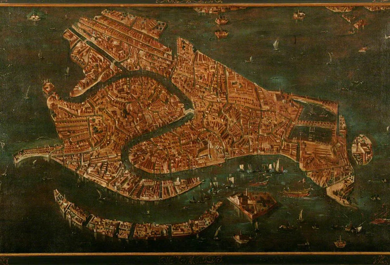 Vista aerea di Venezia - Francesco Guardi