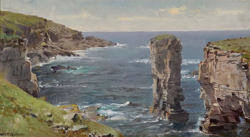 Vista costiera britannica (costa di Cornovaglia) - William Trost Richards
