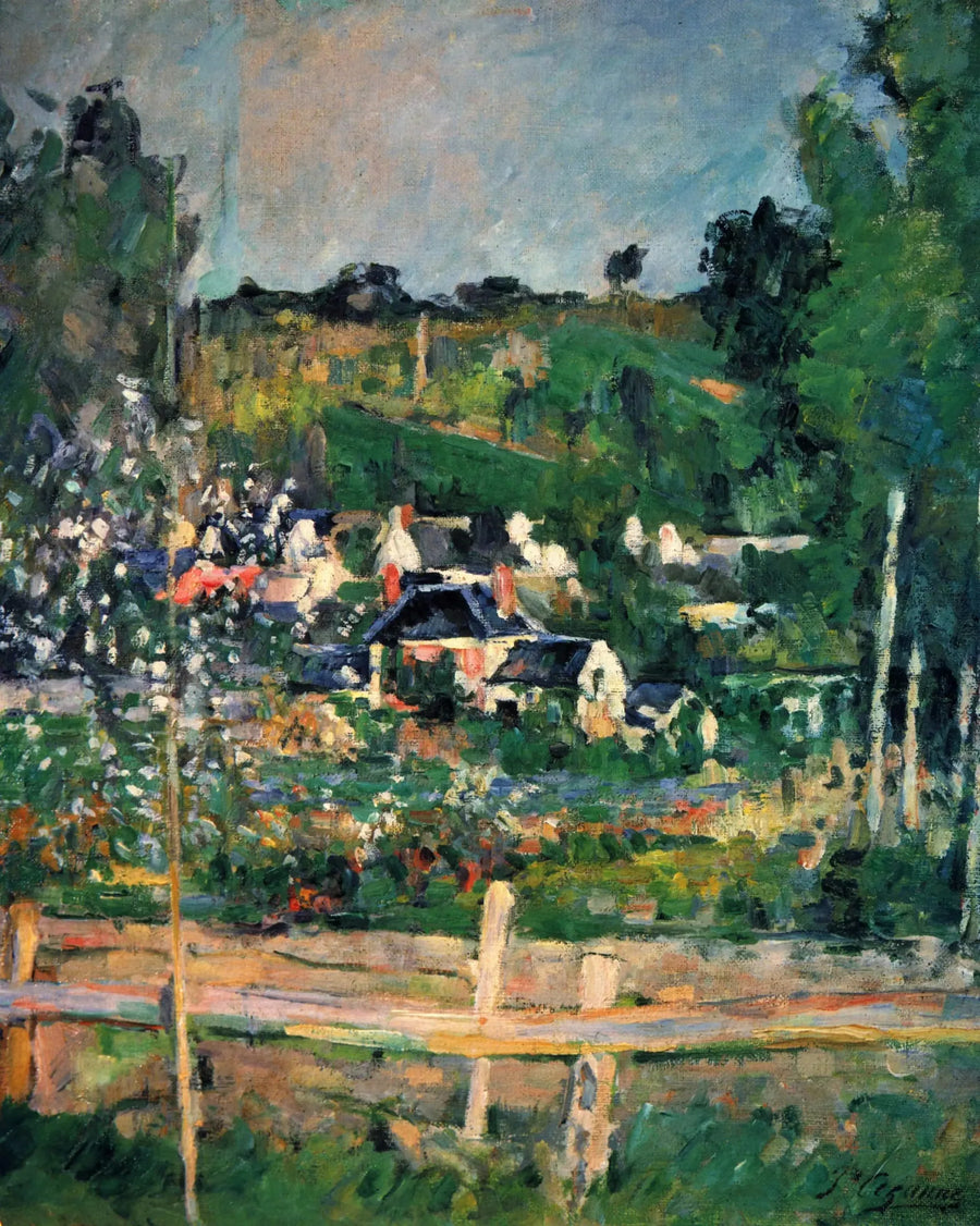 Veduta di Auvers-sur-Oise – La Barriera - Paul Cézanne