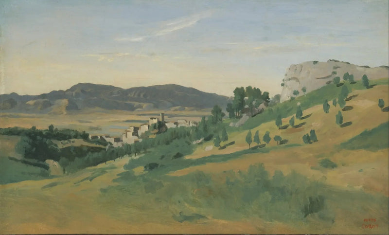 Vista di Olevano - Jean-Baptiste Camille Corot