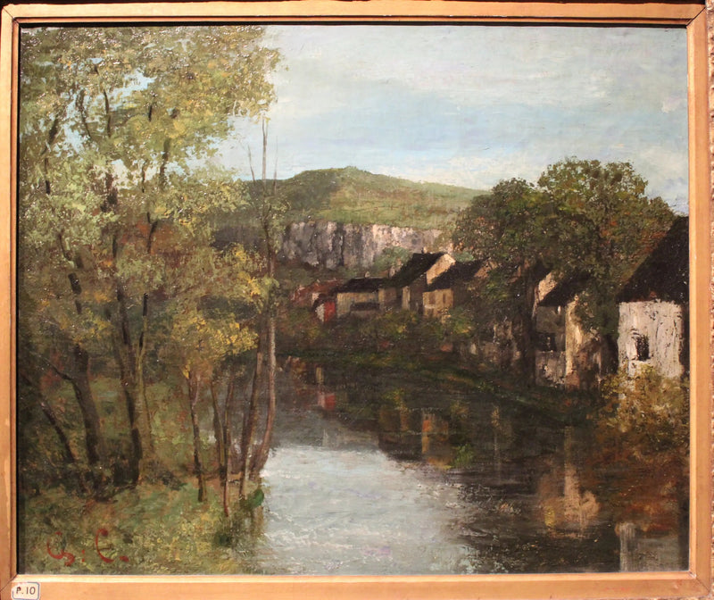 Vista di Ornans - Gustave Courbet