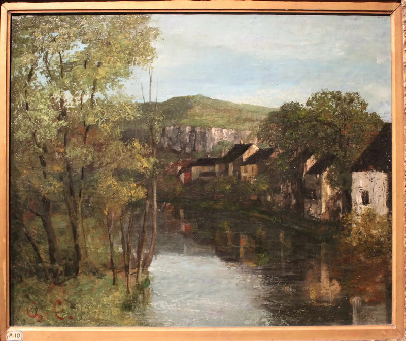 Vista di Ornans - Gustave Courbet