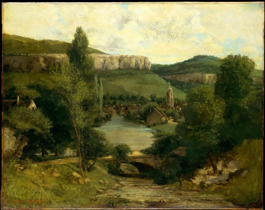 Vista di Ornans (Il ponte sul ruscello di Bonneille) - Gustave Courbet