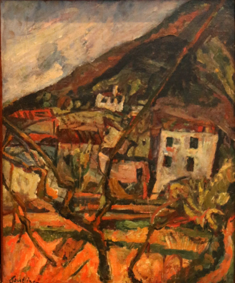 Vista di un villaggio, Céret in Roussillon - Chaim Soutine