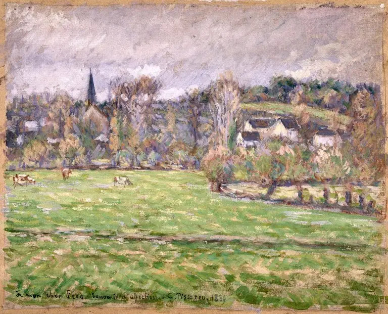 Vista di Bazincourt - Camille Pissarro