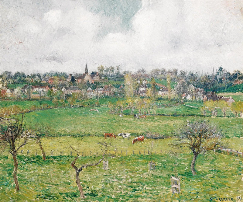 Vista di Bazincourt - Camille Pissarro