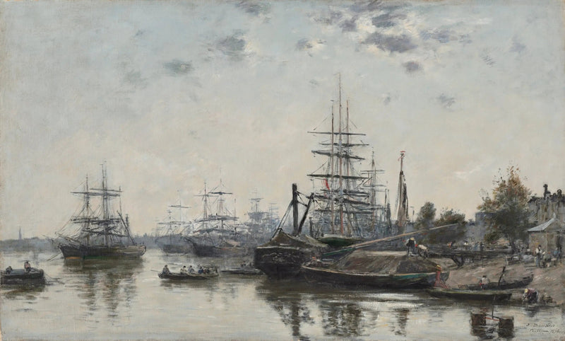 Vista di Bordeaux, dal molo dei Chartrons - Eugène Boudin