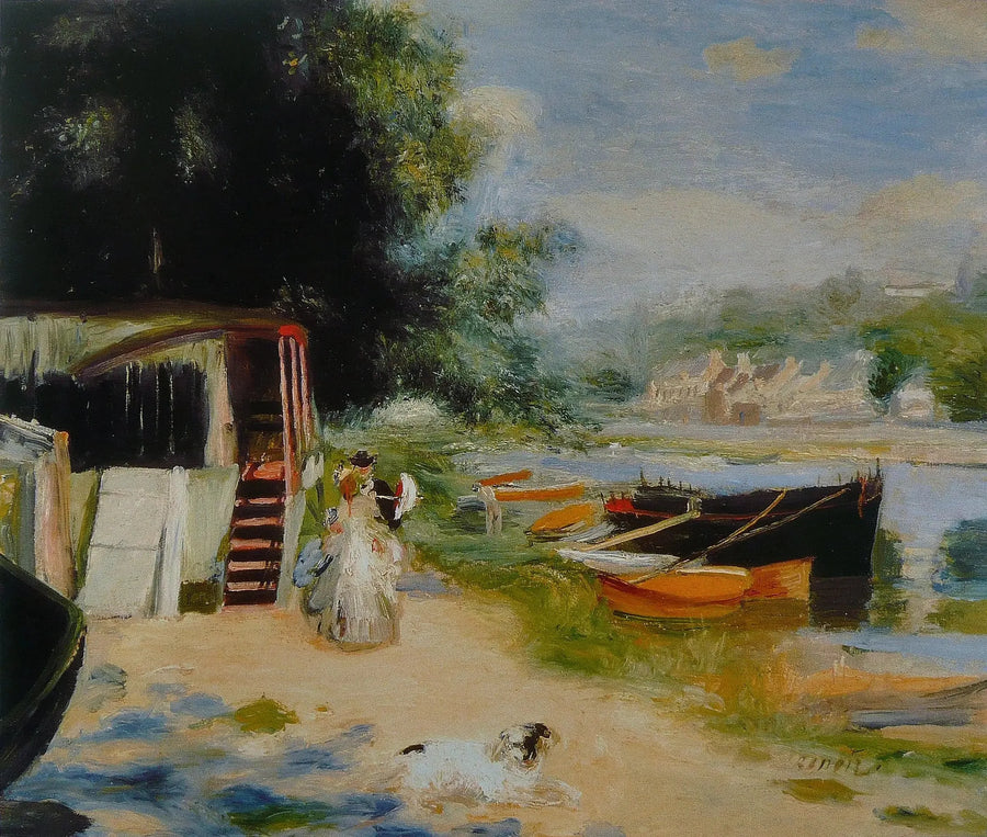 Vista di Bougival - Pierre-Auguste Renoir