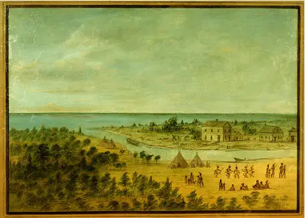 Vista di Chicago nel 1837 - George Catlin