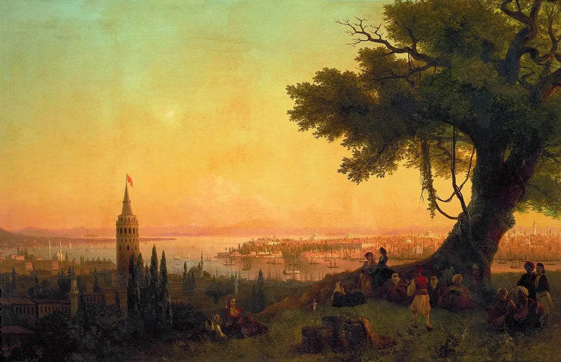 Vista di Costantinopoli alla luce della sera - Ivan Aïvazovski