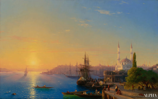 Vue de Constantinople et du Bosphore - Ivan Aïvazovski - Reproductions de tableaux et peintures haut de gamme