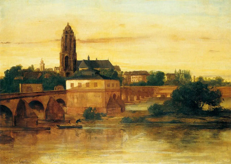 Vista di Francoforte sul Meno - Gustave Courbet
