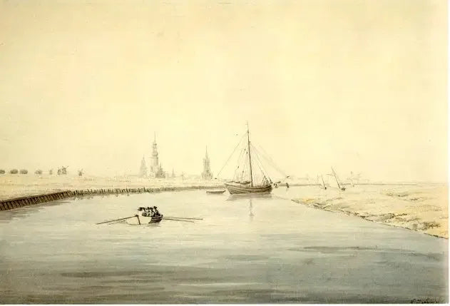 Vista di Greifswald da Est - Caspar David Friedrich