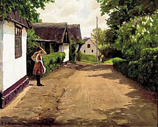 Vista di Gundsømagle in una giornata estiva. - H. A. Brendekilde