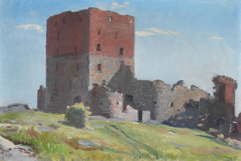 Veduta di Hammershus. -Michael Peter Ancher
