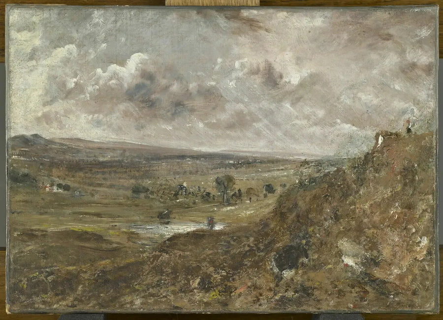 Vista di Hampstead Heath ; Effetto di tempesta - John Constable