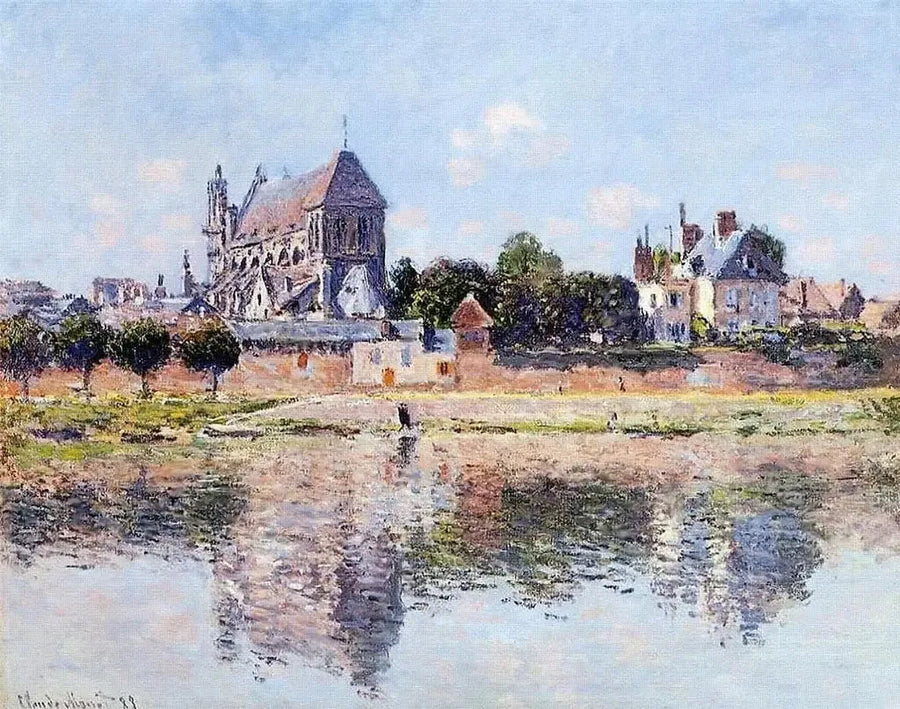 Veduta della chiesa di Vernon - Claude Monet
