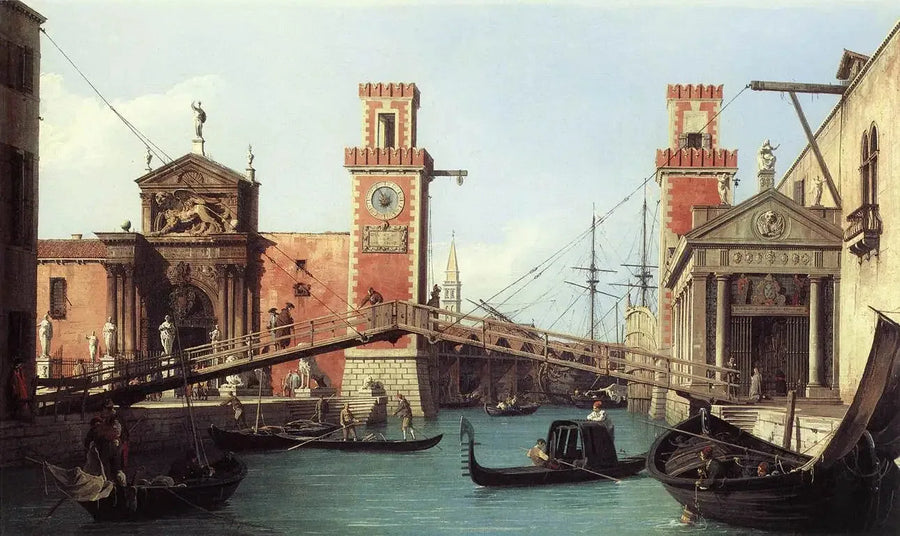 Vista dell'ingresso dell'Arsenale - Canaletto