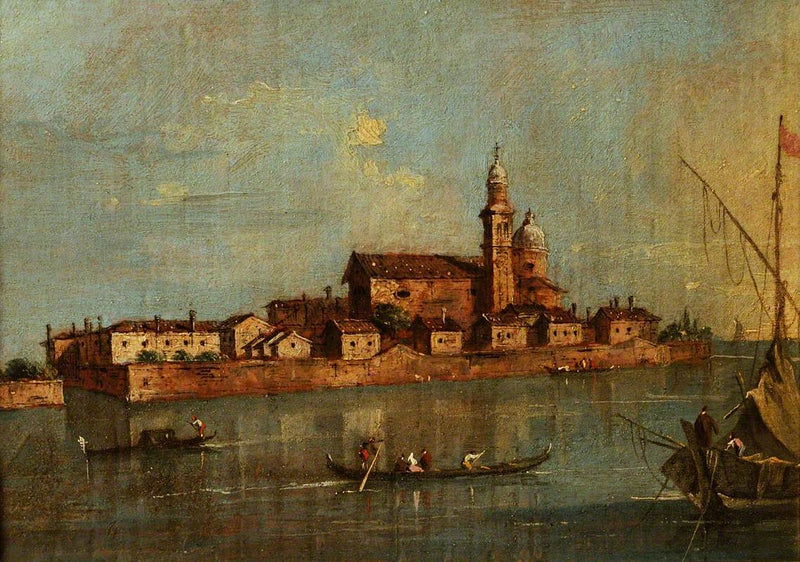 Vista dell'isola di San Andrea della Certosa, Venezia - Francesco Guardi