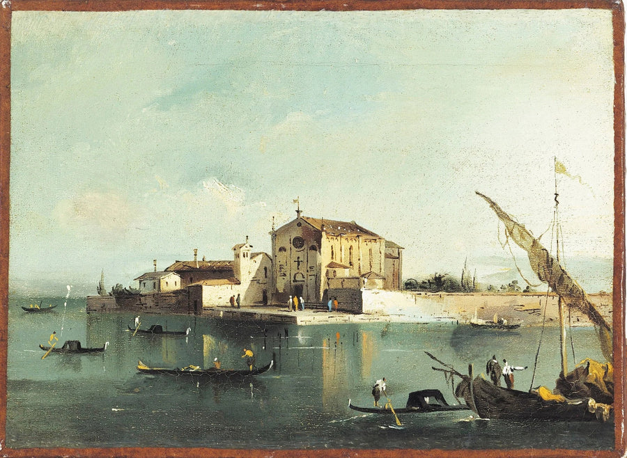 Vista dell'isola di San Cristoforo di Murano - Francesco Guardi