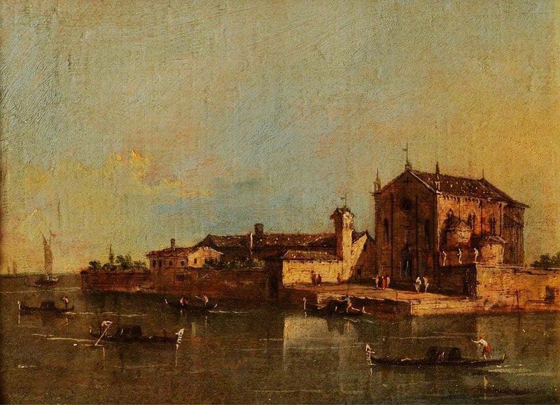 Vista dell'isola di San Cristoforo, Venezia - Francesco Guardi