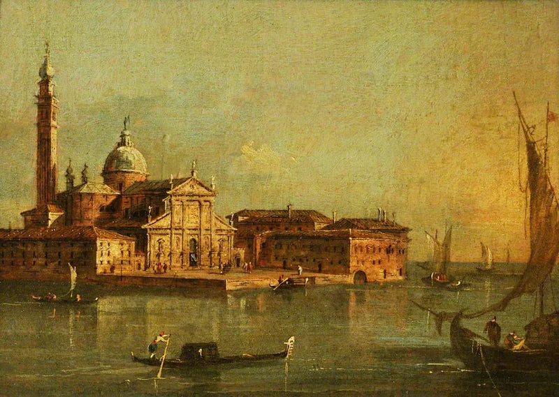 Vista dell'isola di San Giorgio Maggiore, Venezia - Francesco Guardi