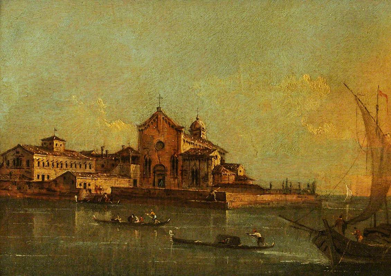 Vista dell'isola di Sant'Elena, Venezia - Francesco Guardi