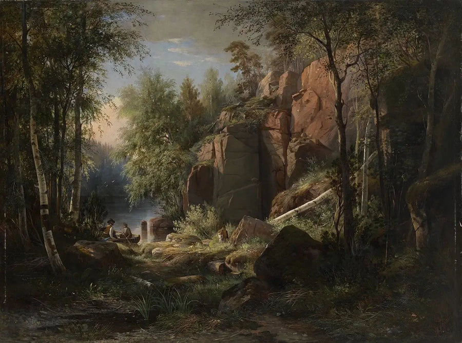 Vista dell'isola di Valaam. Kukko - Ivan Chichkine
