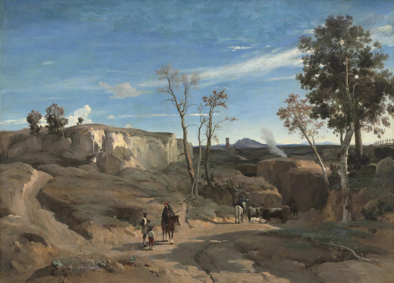 Vista della Cervara, Campagna di Roma - Jean-Baptiste Camille Corot