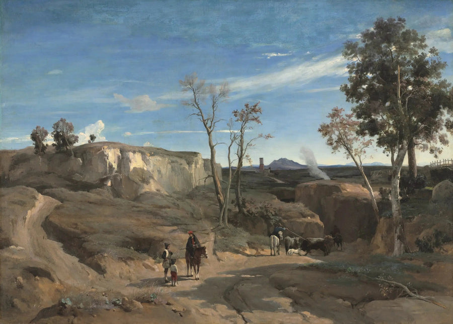 Vista della Cervara, Campagna di Roma - Jean-Baptiste Camille Corot