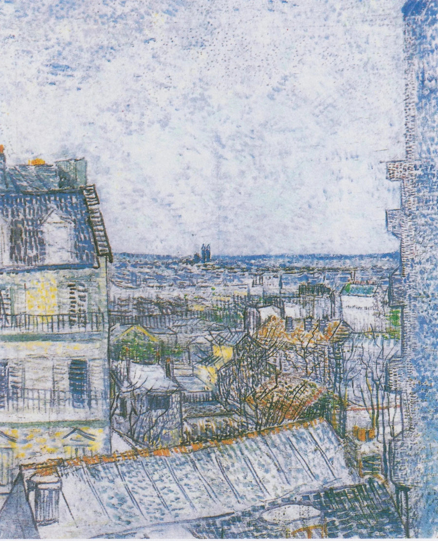 Vista della camera dell'artista, rue Lepic - Vincent van Gogh