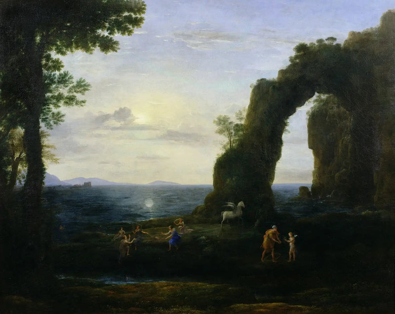 Vista della costa con Perseo e l'origine del corallo - Claude Lorrain