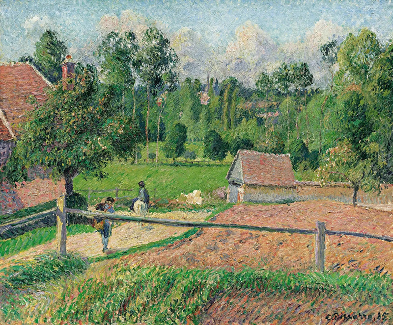 Vista dalla finestra dell'artista, Eragny - Camille Pissarro