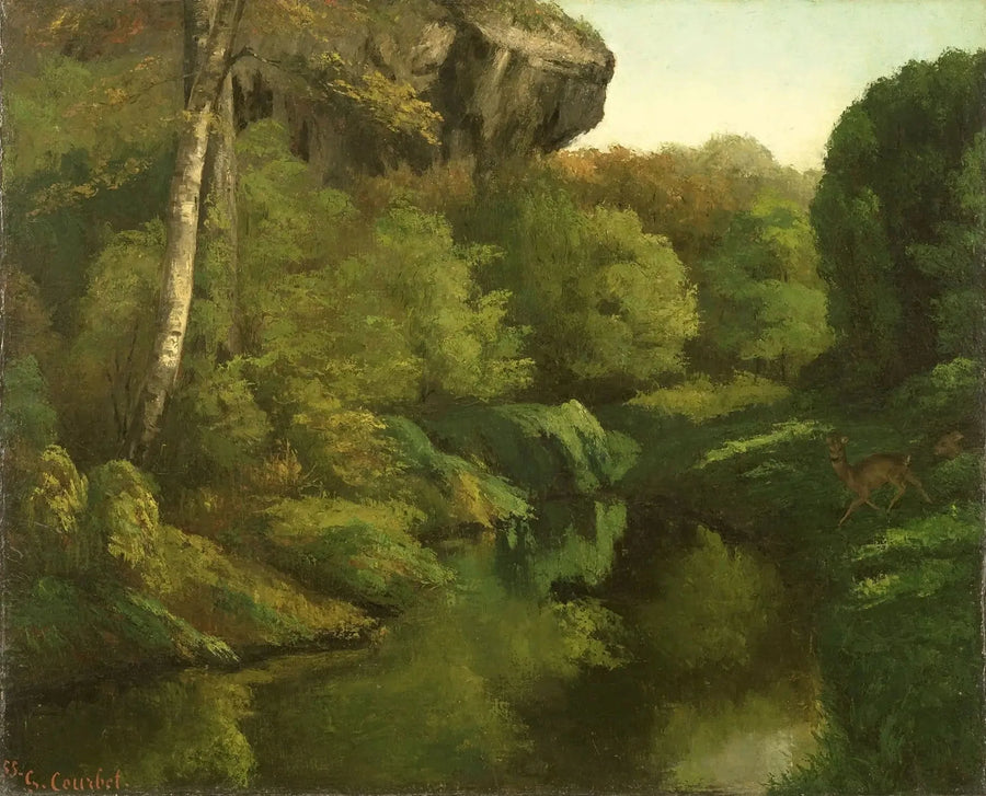 Vista della foresta di Fontainebleau - Gustave Courbet