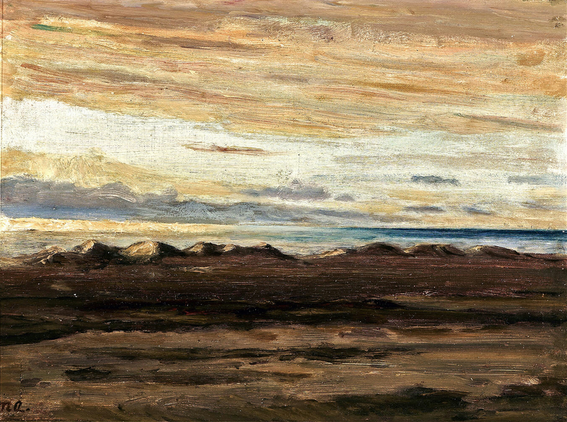Vista del mare al tramonto. -Michael Peter Ancher
