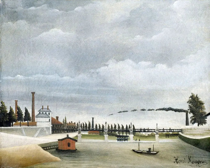 Vista del ponte di Passy - Henri Rousseau