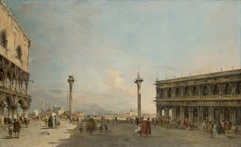 Vista della Piazzetta in direzione di San Giorgio Maggiore, Venezia - Francesco Guardi