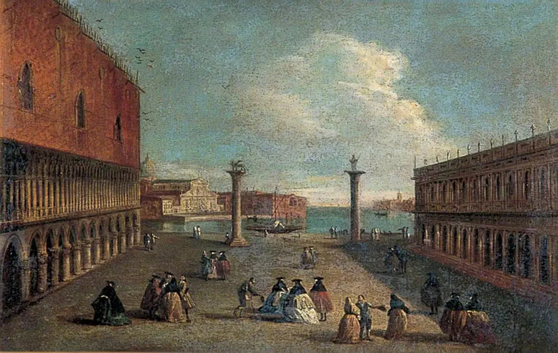 Vista della Piazzetta, Venezia - Canaletto
