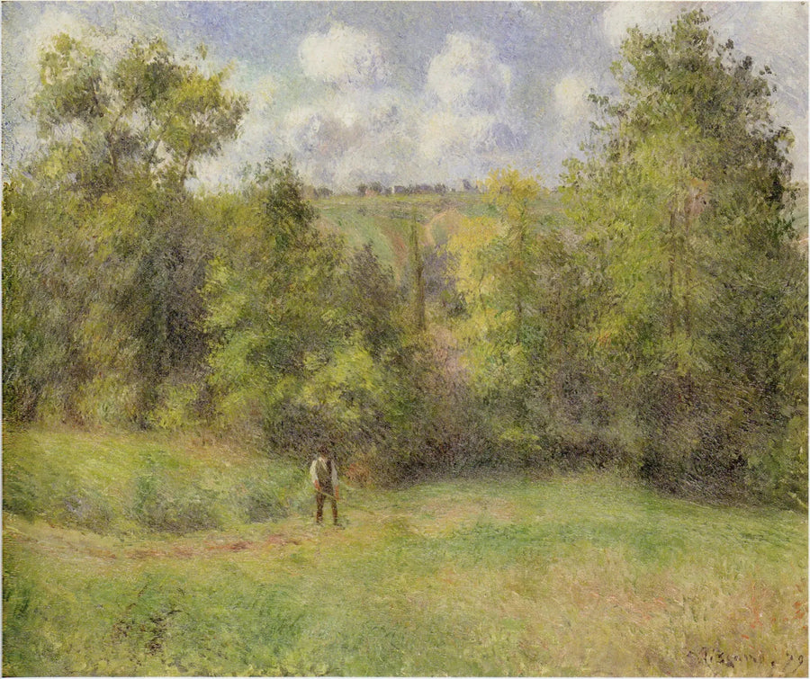 Vista della strada di Ennery - Camille Pissarro