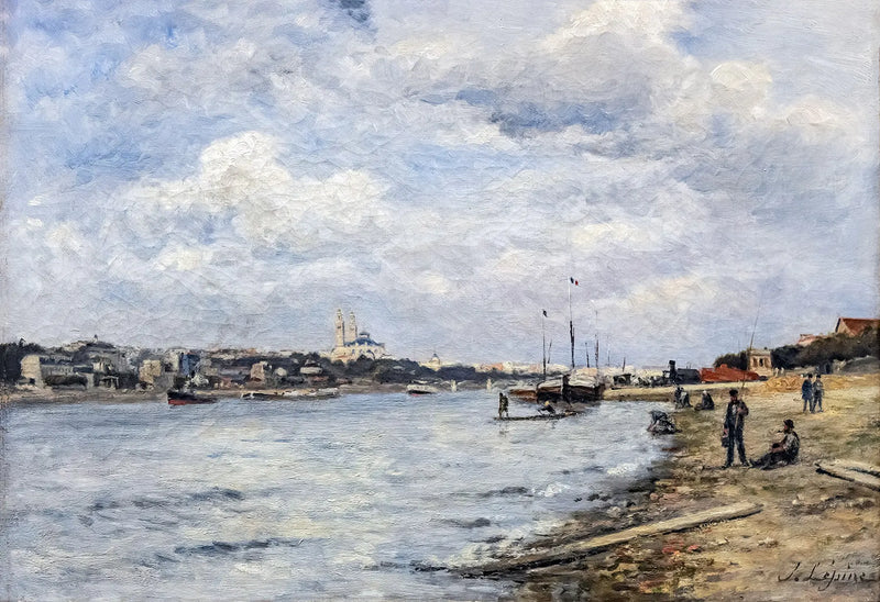 Vista della Senna e del Trocadéro ; il ponte di Grenelle - Stanislas Lépine