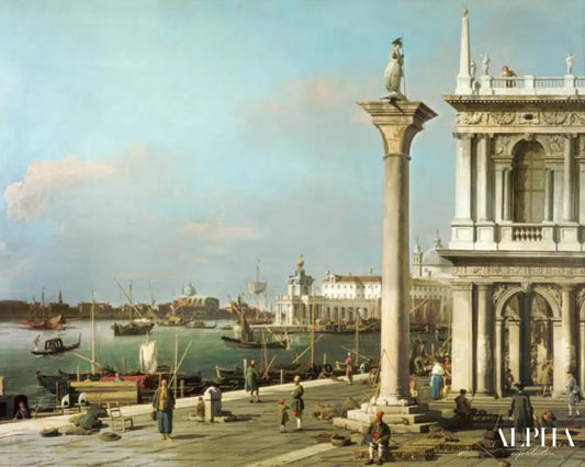 Vue de l'entrée du Grand Canal depuis la Piazzetta - Canal Giovanni Antonio - Reproductions de tableaux et peintures haut de gamme